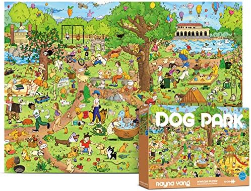 Antelope - 1000 Piece Puzzle for Adults, Dog Park Jigsaw Puzzles 1000 Pieces - 1000 Pieces High Resolution, Matte Finish, Smooth Edging, No Dust Leisure Animal Puzzle