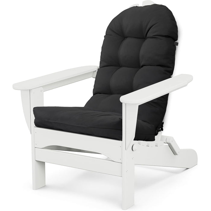 MQK Adirondack Chair Cushion, Thick Indoor/Outdoor Rocking Chair Cushion with High Elasticity PP Cotton, Fade-Resistant, 44'x19'x4
