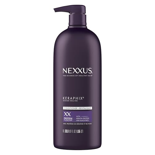 Nexxus Keraphix ProteinFusion Conditioner with Keratin Protein and Black Rice Conditioner for Damaged Hair 33.8 oz