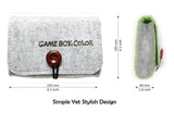 Felt Soft Carrying Case for Nintendo Game Boy Color - Portable Travel Case, Protective Pouch for Handheld Retro Game Console