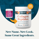 Pattern Wellness Collagen Peptides Powder (Type I & III) - Hair, Nails, Skin and Joint Health - Grass Fed & Pasture Raised - Hydrolyzed Collagen, Non-GMO, Dairy Free, & Keto - Unflavored (16 Oz)