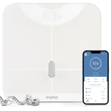 anyloop Smart Scale for Body Weight and Fat Percentage, Accurate Weight Scale Bathroom Scale Large LED Display Body Fat Scale, Digital Scale Weighing Scales Bluetooth 400lb (White)