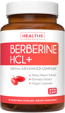 Berberine Supplement (Non-GMO & Vegetarian) Berberine HCL Plus Bitter Melon & Banaba Leaf Extract Capsules - Berberine 500mg Each, 1000mg Per Serve - AMPK Metabolic Activator - 60 Caps (No Pills)