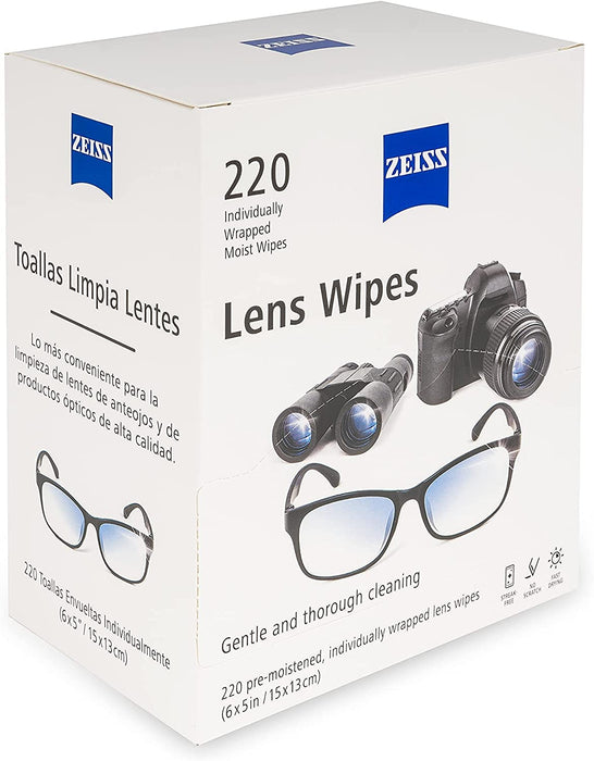 Zeiss Lens Wipes, White, 220 Count…