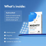 Hero Cosmetics Mighty Patch™ Mini Invisible+ Patches – Extra Small Daytime Hydrocolloid Acne Pimple Patches for Covering Zits and Blemishes, Blends Into Skin and Barely There (30ct 10mm Patches)