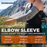 Incrediwear Elbow Sleeve – Elbow Brace for Elbow Support, Joint Pain Relief, Inflammation Relief, and Circulation, Tendonitis, Golf and Tennis Elbow Brace for Women and Men (Grey, Medium)