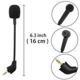 Mic Replacement Microphone Boom fits for Kingston HyperX Cloud, Cloud X and Cloud II 2nd Version for PS4 Xbox One Nintendo Switch Computer PC Gaming Headsets Noise Cancelling 3.5mm Jack Black