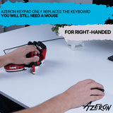 AZERON Cyborg Gaming Keypad – Programmable One Handed Gaming Keyboard for PC Gaming – with Analog Thumbstick and 29 Programmable Keys – 3D Printed Keypad – for Righties (Beast)