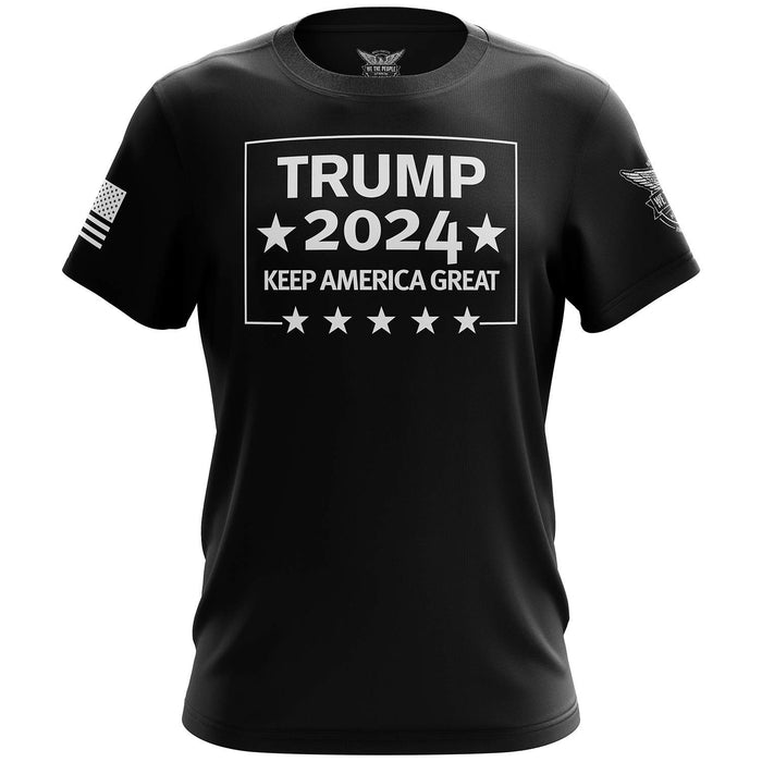 We The People Holsters - Trump 2024 - Keep America Great - Donald Trump Shirt - Men's Short Sleeve T Shirt - Trump 2024 Shirt - American Flag Patriotic Shirt - Black - M