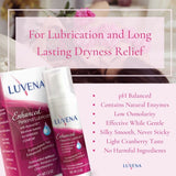 Luvena Lubricant - Enhanced Personal Lubricant for Women - Relieves Feminine Dryness Symptoms - Intimate Skin Care & Menopause Support - Water Based, Paraben & Glycerin Free - 170 Pumps (2 Pack)