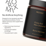 ProMix Nutrition Grass-Fed Beef Bone Marrow Supplement | Rich in Collagen, Vitamins & Minerals - Raw & Freeze Dried | - 180 Gelatin Capsules