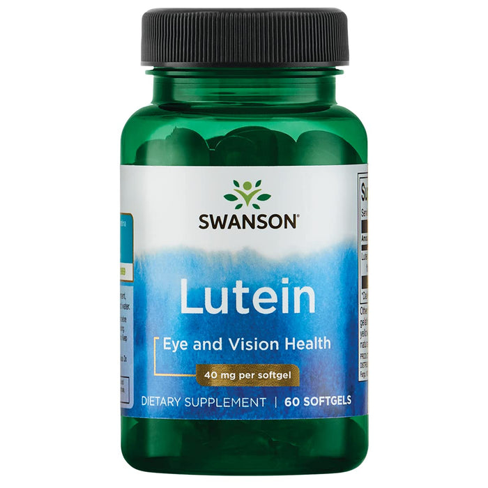 Swanson Lutein Eye Vision Retina Macula Health Supplement 40 mg 60 Softgels Sgels