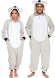 Funziez! Slim Fit Adult Onesie - Animal Halloween Costume - Plush Fruit One Piece Cosplay Suit for Women and Men