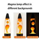 Vanful Orange Magma Lamp 13 Inches for Adults Cool Liquid Motion Lamps Stuff for Kids Boys Girls with Black Base Mood Night Light Home Living Room Office Bedroom Christmas Thanksgiving Day Decor