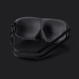 ALASKA BEAR Sleep Mask 2 Straps, Deep Concave Molded Foam Mask with Convex Eye Cups and Light Blocking Nose Contour, Two Adjustable Elastic Bands Stay on Head w/o Slipping, Black