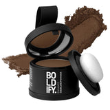 BOLDIFY Hairline Powder Instantly Conceals Hair Loss, Root Touch Up Hair Powder, Hair Toppers for Women & Men, Hair Fibers for Thinning Hair, Root Cover Up, Stain-Proof 48 Hour Formula (Light Brown)