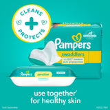 Pampers Sensitive Baby Wipes, Water Based, Hypoallergenic and Unscented, 6 Flip-Top Packs (504 Wipes Total)