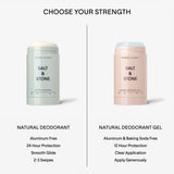 SALT & STONE Natural Aluminum-Free Deodorant with Bergamot & Hinoki - For Men & Women