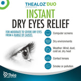 3 Pack Thealoz Duo 10ml for Dry Eyes,Contact Lens Friedly