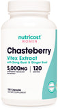 Nutricost Chasteberry Supplement for Women 120 Capsules, 5000mg Chasteberry Equivalent Per Serving, with Dong Quai and Ginger Root Extract, Vegetarian, Gluten Free and Non-GMO