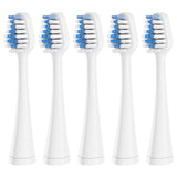 Replacements Toothbrush Heads for Waterpik Complete Care 5.0/9.0 (WP-861/CC-01), STRB-5WW, Pack of 5, White