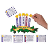 Magnetic Advent Wreath and Candles for Christmas Decoration for Refrigerator