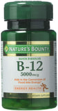 Nature's Bounty Vitamin B-12 5000 mcg, 40 Quick Dissolve Tablets (Pack of 3)