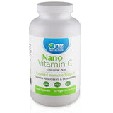 One Planet Nutrition Nano Vitamin C - Water Soluble Vitamin C for Men & Women, Natural Non-GMO Vitamin C for Immune Support, Good Absorption & Bioavailability, Vitamin C Small Capsules, 120 Capsules