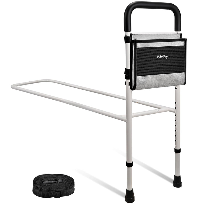 PidmFoy Bed Rails for Elderly Adults Safety, Height Adjustable Bed Cane, Bed Assist Rails for Seniors with Support Feet, Bedrails for Elderly Adults Grab Bar Bed Handrails for Most Genre of Beds