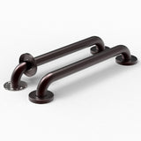 AmeriLuck Dual Pack 1-1/4 x16 inches Stainless Steel Bath Safety Grab Bar, ADA Compliant 500lbs Weight Support, Oil Rubbed Bronze