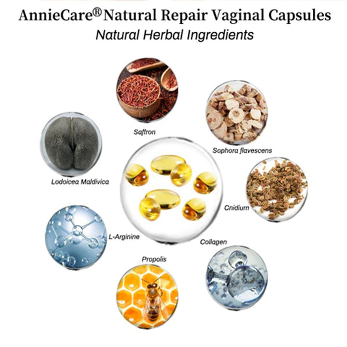 AnnieCare Instant Anti-Itch Detox Slimming Products, Annie Care Capsulas, Firming Repair & Pink and Tender Natural Capsules, Stay Clear & Fresh, Revert to Tight and Tender State (3PCS)