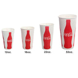 Karat C-KCP16 (Coke) 16 oz Paper Cold Cup (90mm Diameter), Coca-Cola" Print (Pack of 1000)