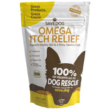 SAVE.DOG Omega Itch Relief for Dogs – Healthy Skin and Coat Supplement for Dogs with Vitamin E, Flax Oil and Salmon Oil for Dog Itch Relief - Dog Supplement with a Cause (70 Chews)