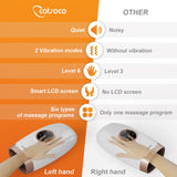 cotsoco Cordless Hand Massager Machine for Arthritis and Carpal Tunnel Relief, 6 Levels Hand Therapy with Heat and Compression, Finger and Wrist Massager for Pain Relief,Gifts