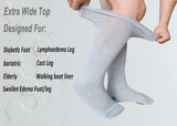 COIYUFUX Extra Wide Socks For Bariatric Swollen Feet, Diabetic Socks For Men Women, Fracture Air Cast Walking Boot Socks for Edema Foot Ankle Leg