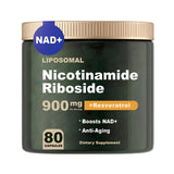 NAD+ Supplement - Liposomal Nicotinamide Riboside 900mg Resveratrol Quercetin - Organic NAD Supplement for Anti-Aging, Energy, Focus - 80 Capsules (1)