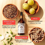 Fable and Mane Hair Oil - HoliRoots Hair Growth Oil & Scalp Oil Treatment. Thickening Hair Oil for Damaged Hair with Amla Oil & Castor Oil for Hair Growth. Serum Hair Oil for Frizzy Hair, 1.8FL oz