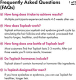 TOPLASH Eyelash Growth Serum for Longer, Thicker, Fuller Brows & Lash 0.1 fl.oz.