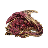 Nemesis Now Aaden Red and Golden Resting Dragon Figurine, 10.2cm, U5289S0