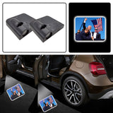 Trump 2024 Logo Car Door Lights, Save America Again Wireless Welcome Courtesy Door LED Light for All car Models 2pcs (Trump)