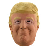 Spoof Celebrity Mask Costume with MAGA Hat,Full Head Realistic Old Man Mask,Adults Men Women Latex Prank Mask for Halloween Party Carnival,Donald Trump Mask Costume Outfit