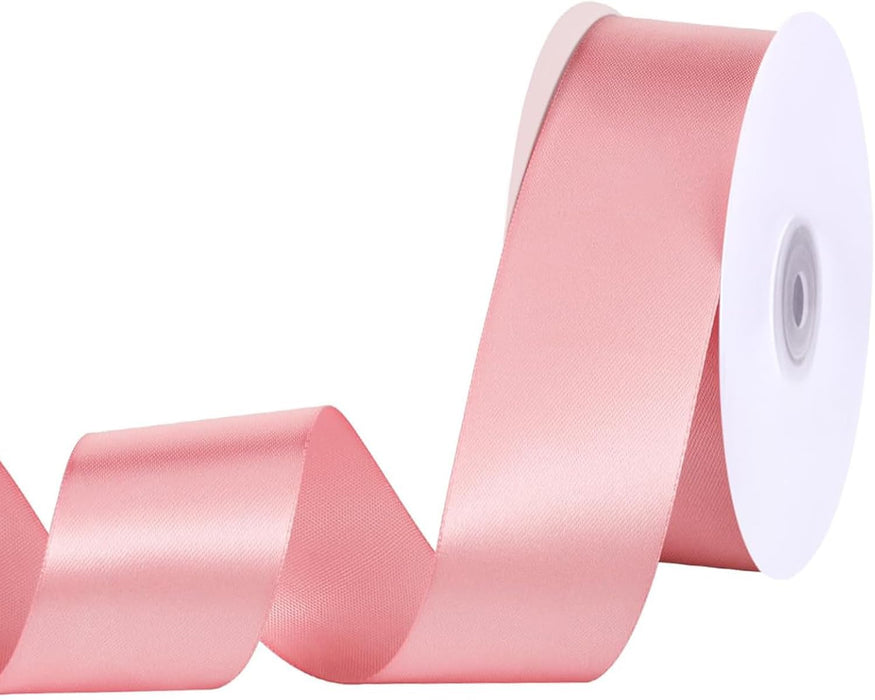 Pink Ribbon 120 Yards 1-1/2 inch Pink Satin Ribbon Stocking Stuffers for Gift Wrapping Flower Bouquet Bow Making Wedding Party Birthday Christmas Decorations