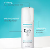 Curel Japanese Skin Care Moisture Facial Milk Moisturizer, Daily Face Lotion for Dry Sensitive Skin, pH Balanced, Unscented Advanced Ceramide Care Face Cream without Drying Alcohols, 4 oz