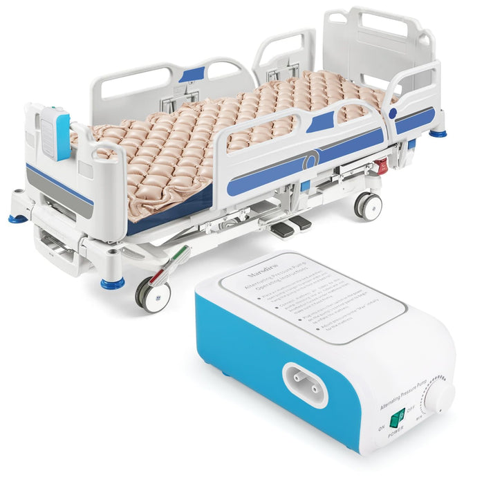 Alternating Pressure Pad Air Mattress for Hospital Bed Mattress Topper & Pump System Colchon Antiescaras para Persona Encamada Bed Sore Pads, Size 36" x 78" x 3"