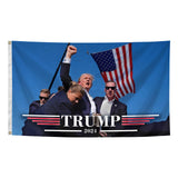 Trump Shooting Flags Trump 2024 Flag 3X5 Feet With 2 Brass Grommets, Durable And Fade Resistant, Suitable For Elections, Porches, Gardens, And Interior Decoration