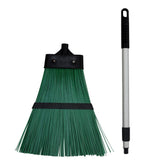 JVL Outdoor Garden Hard Bristled Broom Brush Rake with Extendable Handle