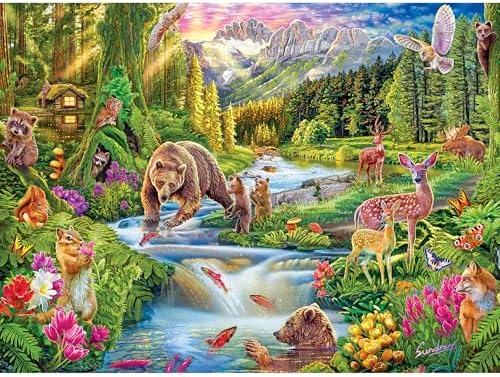 RoseArt - Puzzle Collector - Wild Frontier - 1000 Piece Jigsaw Puzzle for Adults