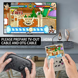 Anbêrnic RG35XX Handheld Emulator Pocket Retro Handheld Game Console, Built-in 64G TF Card 5474 Classic Games 3.5 Inch IPS Screen Linux System Support HDMI TV Output (RG35XX-Grey+Bag)