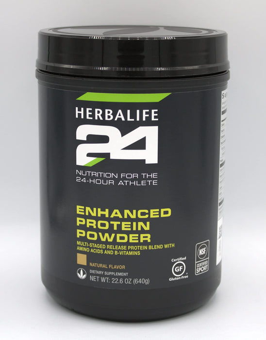 Herbalife HERBALIFE24 Enhanced Protein Powder: Natural Flavor (640 G) for The 24-Hour Athlete, Natural Flavor, No Artificial Sweetener, 0g Added Sugar, Gluten-Free