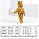 QIAONIUNIU Halloween Baby Tiger Costumes Toddler Outfit Infants Cosplay Romper 24-30 Months